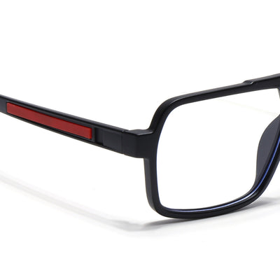 Voyage Maverick Matt Black Wayfarer Eyeglasses for Men & Women (20228MG5238-C2)