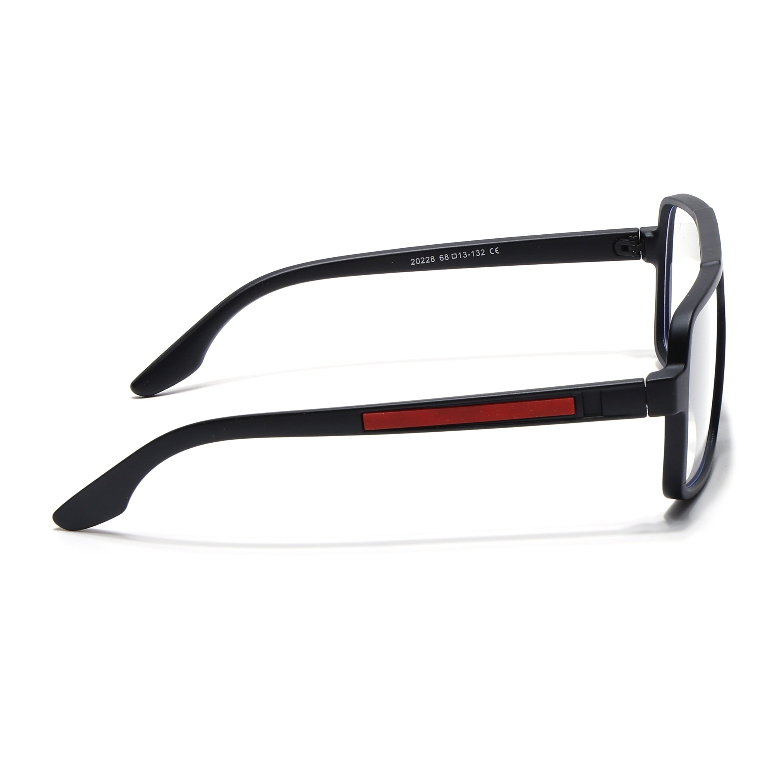 Voyage Maverick Matt Black Wayfarer Eyeglasses for Men & Women (20228MG5238-C2)