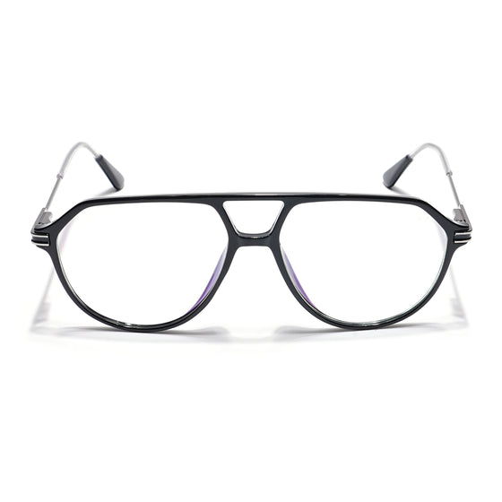 Voyage Visionary Select Shine Black Aviator Eyeglasses for Men & Women (2022SLMG6410-C6)