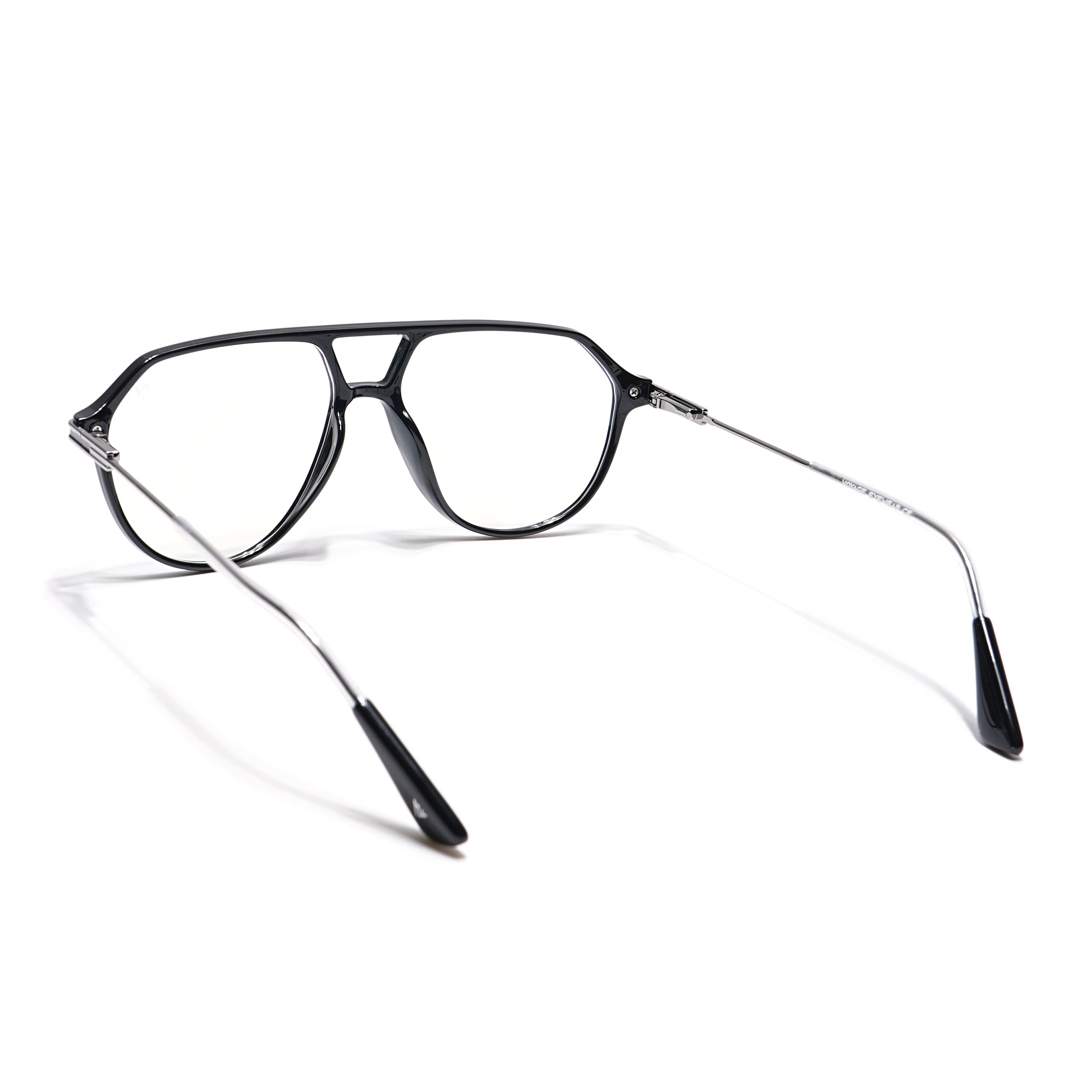 Voyage Visionary Select Shine Black Aviator Eyeglasses for Men & Women (2022SLMG6410-C6)