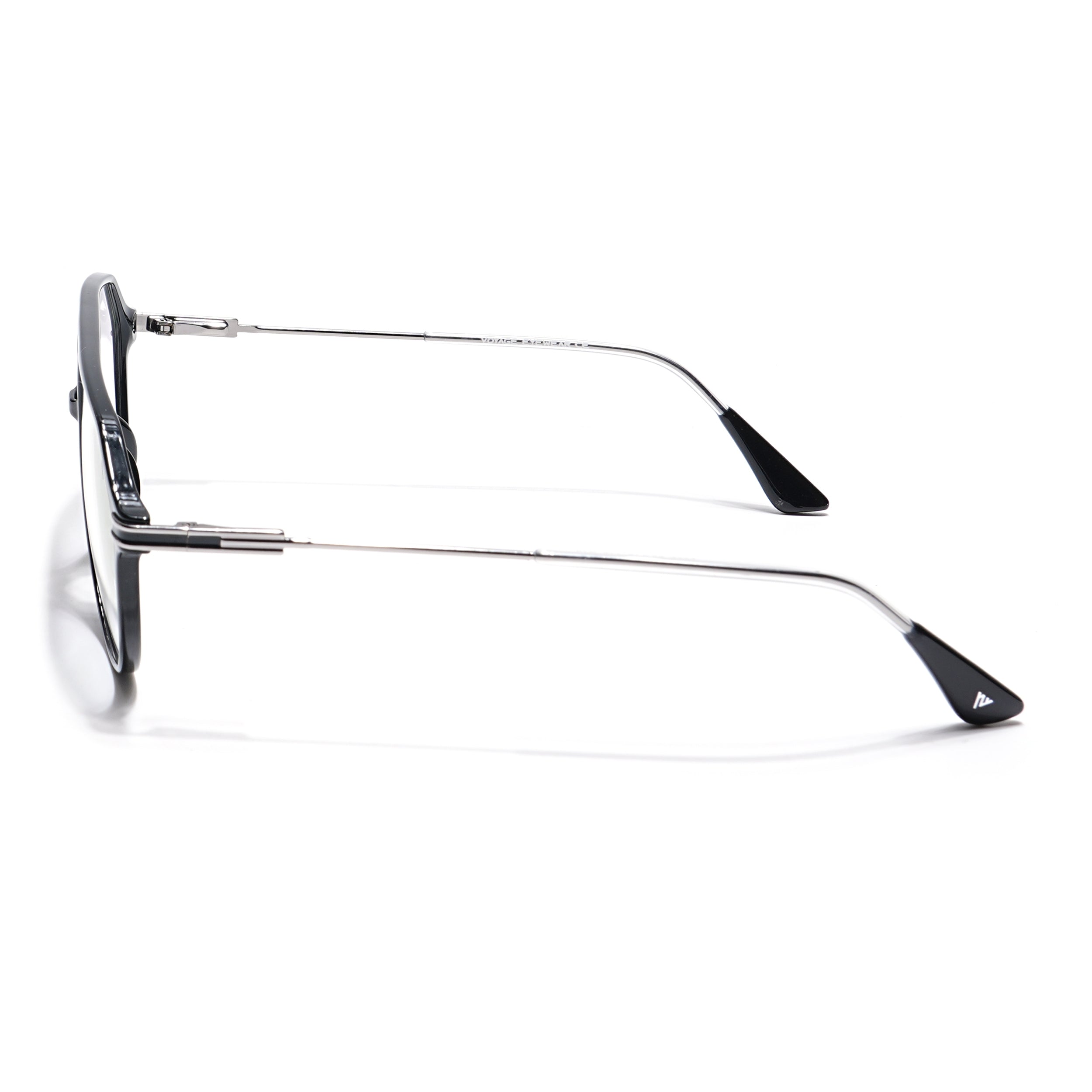 Voyage Visionary Select Shine Black Aviator Eyeglasses for Men & Women (2022SLMG6410-C6)