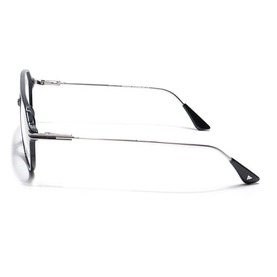 Voyage Visionary Select Shine Black Aviator Eyeglasses for Men & Women (2022SLMG6410-C6)