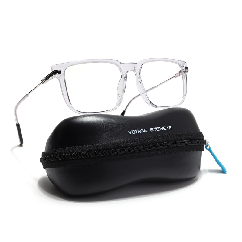 Voyage Zentrix Transparent Square Metal Eyeglasses for Men & Women (2023SLMG6445-C3)