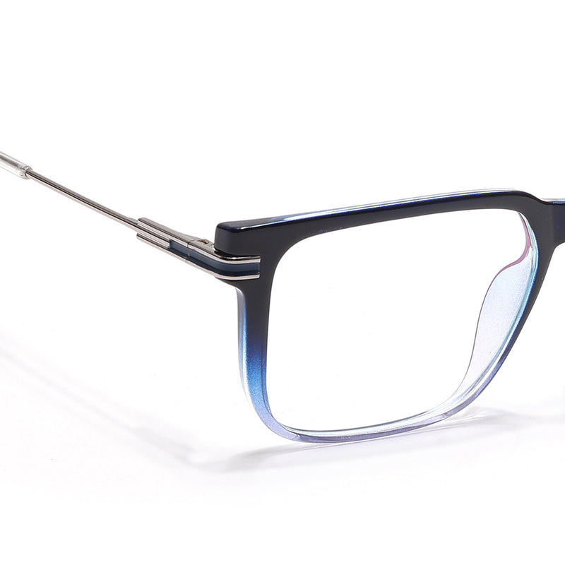 Voyage Zentrix Blue Square Metal Eyeglasses for Men & Women (2023SLMG6446-C4)