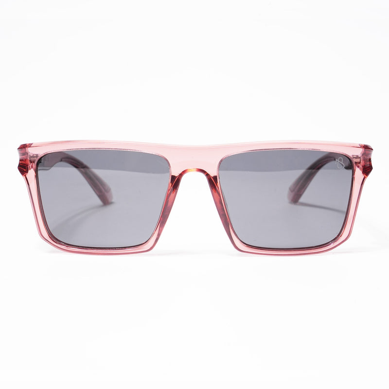 Eyejack Wayfarer Polarized Sunglasses for Men & Women (Black Lens | Wine Frame - 20243PCL537-C4)