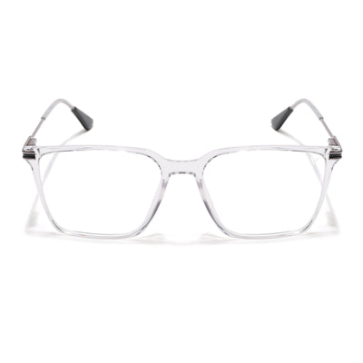 Voyage Zentrix Transparent Square Metal Eyeglasses for Men & Women (2025SLMG6449-C3)