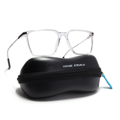 Voyage Zentrix Transparent Square Metal Eyeglasses for Men & Women (2025SLMG6449-C3)