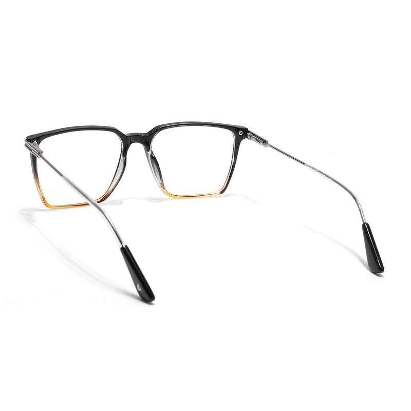 Voyage Zentrix Black & Brown Square Metal Eyeglasses for Men & Women (2025SLMG6450-C4)