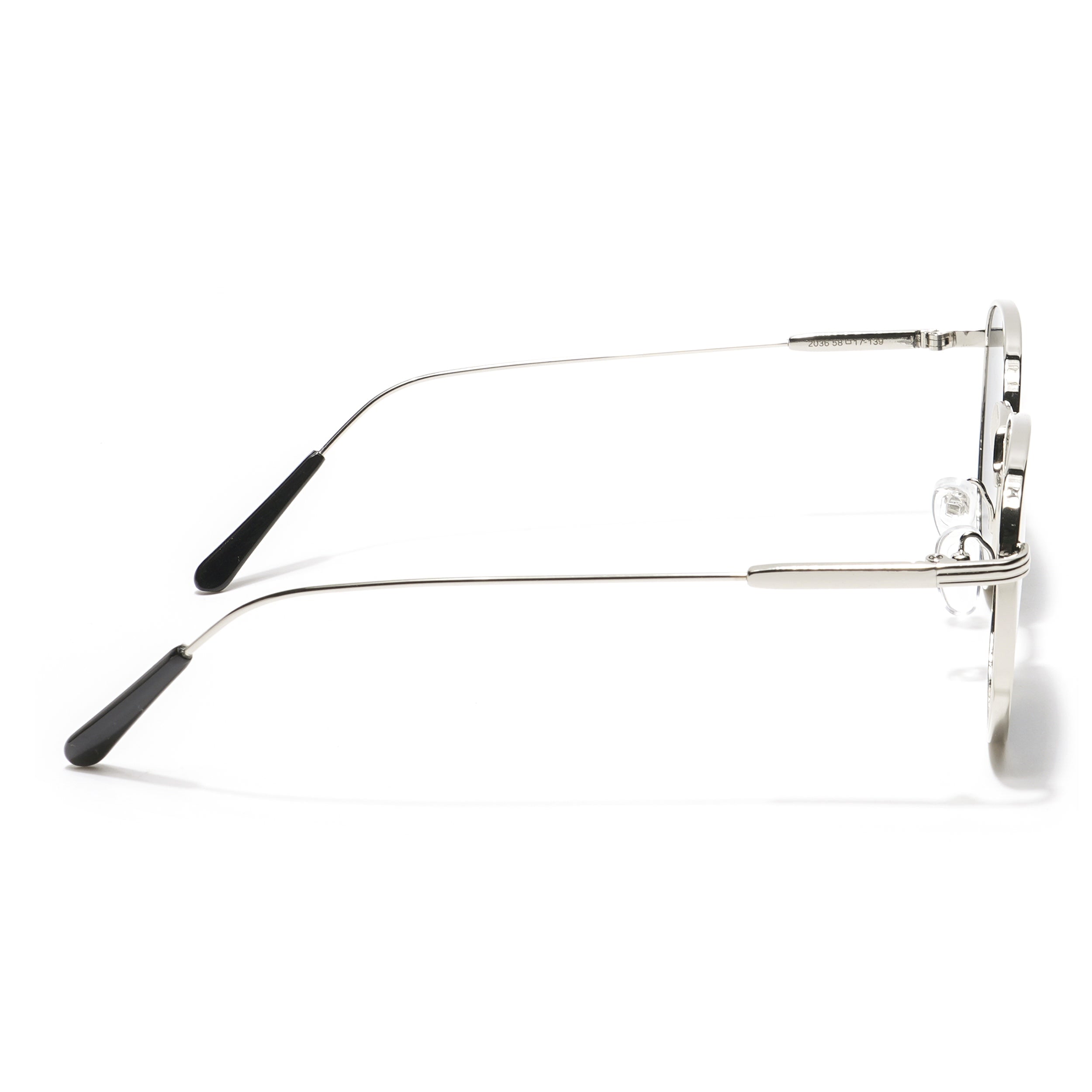 Voyage Round Black Silver Sunglasses MG2977-C1