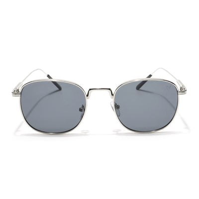 Voyage Round Black Silver Sunglasses MG2977