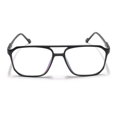 Voyage Visionary Select Matt Black Square Eyeglasses for Men & Women (2036SLMG6451-C1)