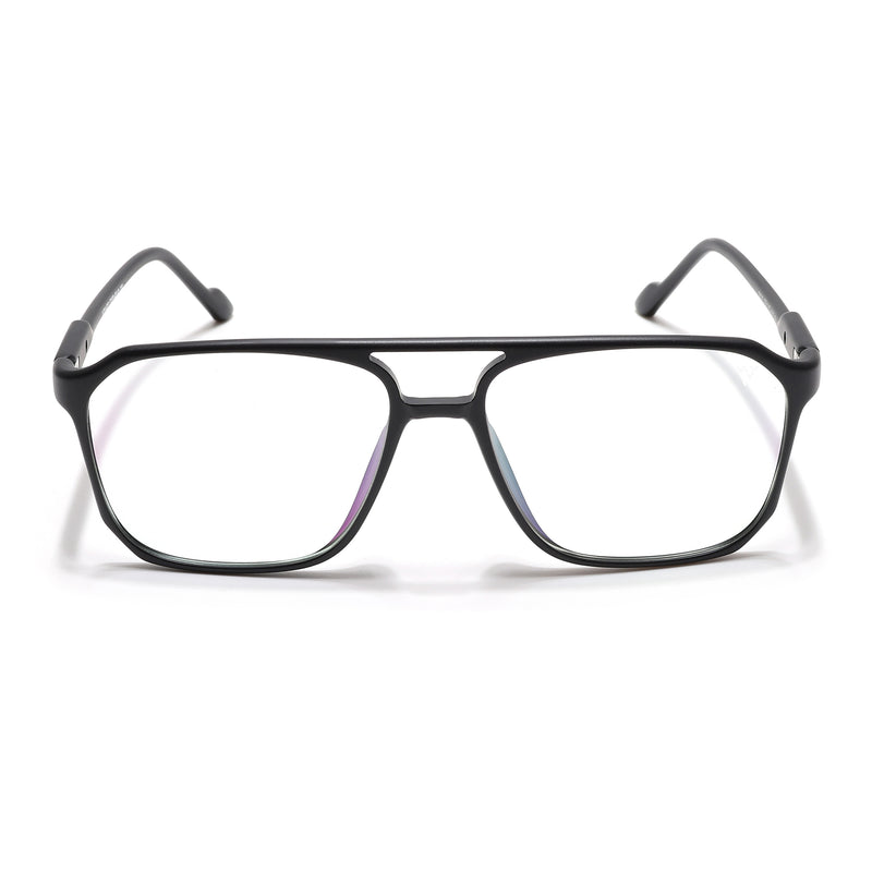 Voyage Visionary Select Matt Black Square Eyeglasses for Men & Women (2036SLMG6451-C1)