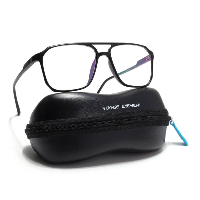 Voyage Visionary Select Matt Black Square Eyeglasses for Men & Women (2036SLMG6451-C1)