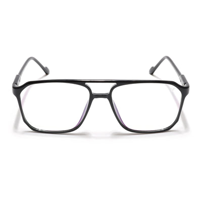 Voyage Visionary Select Shine Black Square Eyeglasses for Men & Women (2036SLMG6452-C2)