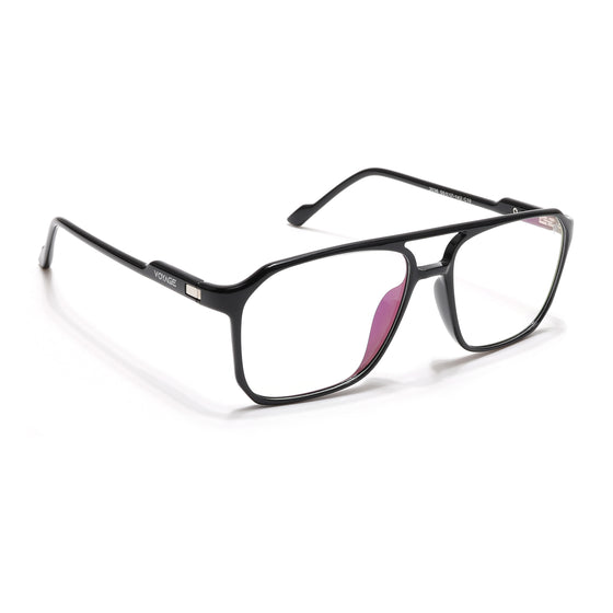 Voyage Visionary Select Shine Black Square Eyeglasses for Men & Women (2036SLMG6452-C2)