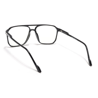 Voyage Visionary Select Shine Black Square Eyeglasses for Men & Women (2036SLMG6452-C2)