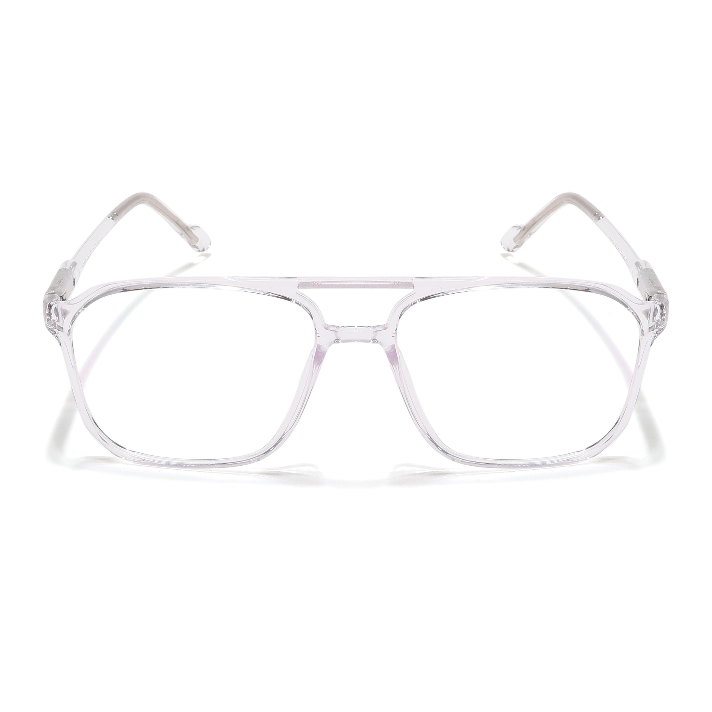 Voyage Visionary Select Transparent Square Eyeglasses for Men & Women (2036SLMG6453-C3)