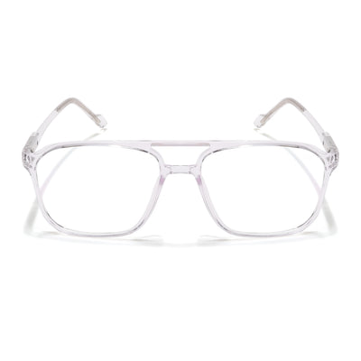 Voyage Visionary Select Transparent Square Eyeglasses for Men & Women (2036SLMG6453-C3)