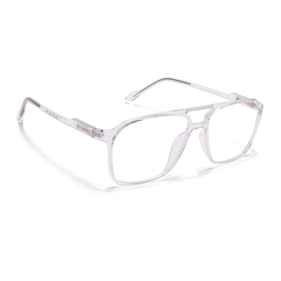 Voyage Visionary Select Transparent Square Eyeglasses for Men & Women (2036SLMG6453-C3)