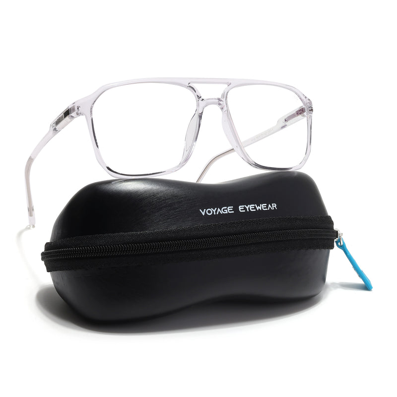 Voyage Visionary Select Transparent Square Eyeglasses for Men & Women (2036SLMG6453-C3)