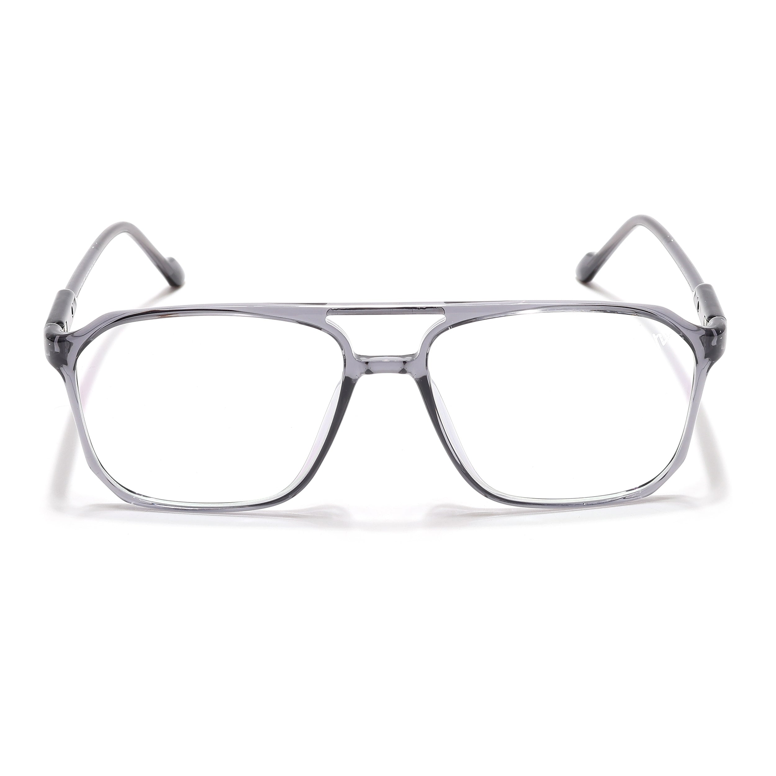 Voyage Visionary Select Grey Square Eyeglasses for Men & Women (2036SLMG6455-C5)