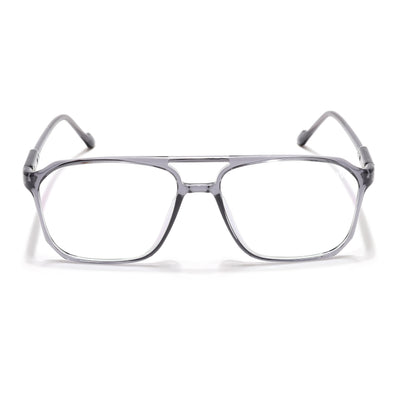 Voyage Visionary Select Grey Square Eyeglasses for Men & Women (2036SLMG6455-C5)