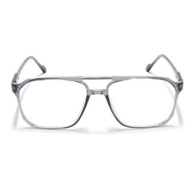 Voyage Visionary Select Grey Square Eyeglasses for Men & Women (2036SLMG6455-C5)