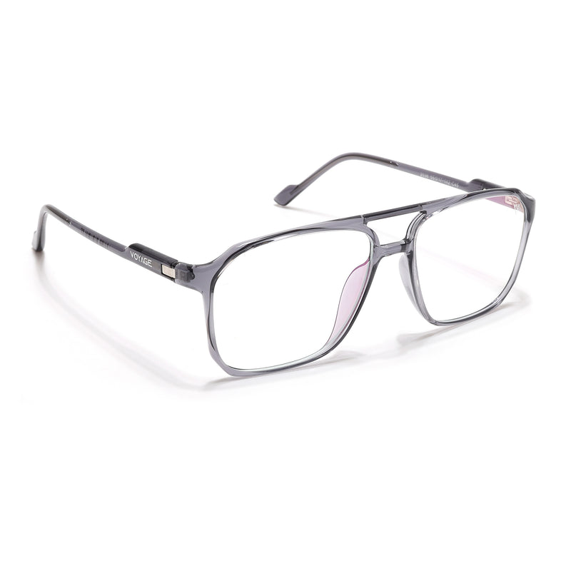 Voyage Visionary Select Grey Square Eyeglasses for Men & Women (2036SLMG6455-C5)