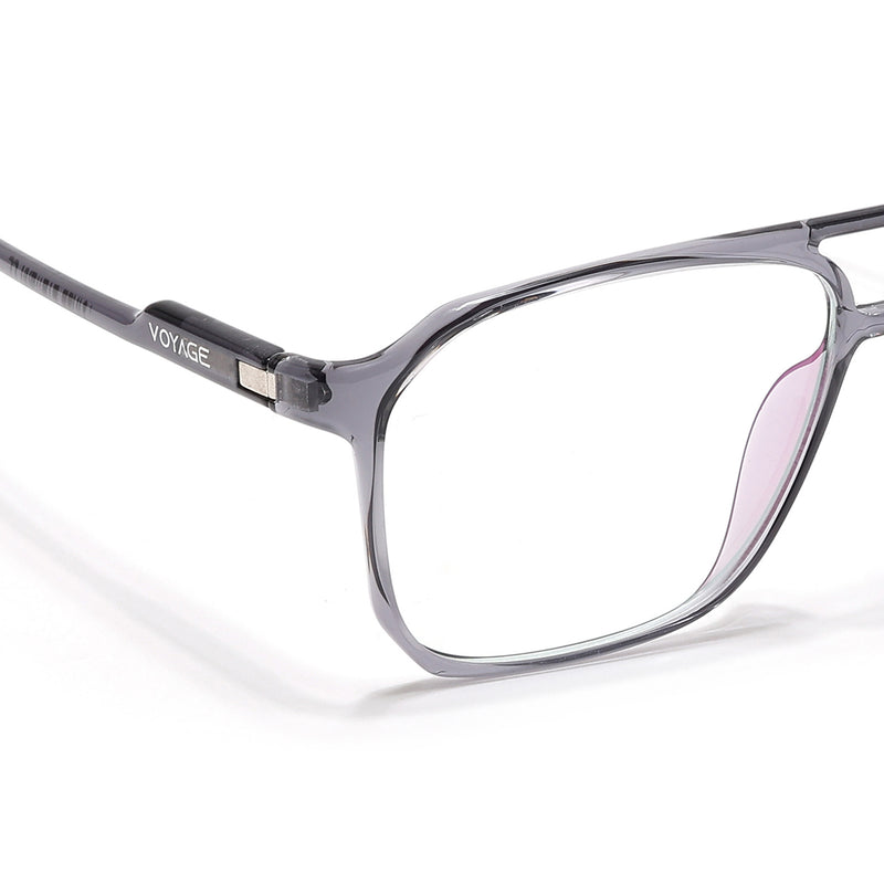 Voyage Visionary Select Grey Square Eyeglasses for Men & Women (2036SLMG6455-C5)