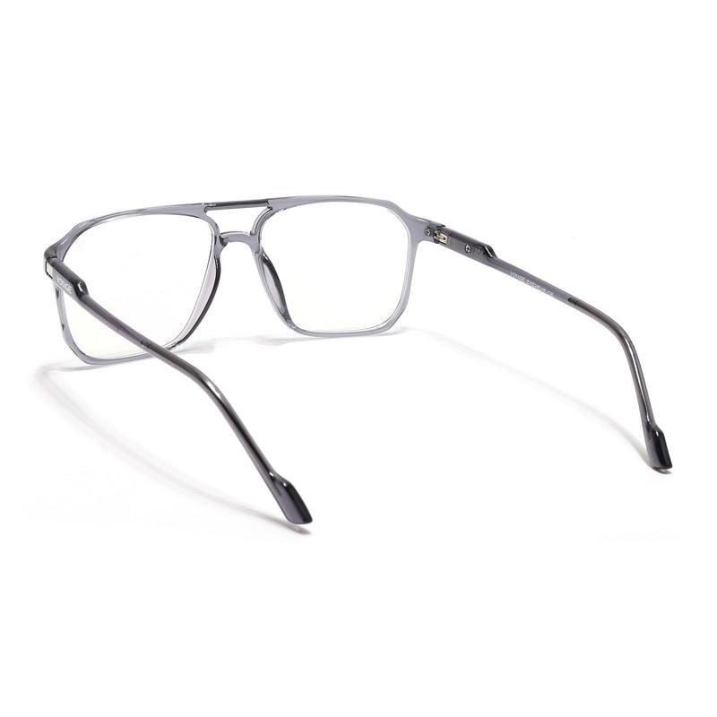 Voyage Visionary Select Grey Square Eyeglasses for Men & Women (2036SLMG6455-C5)