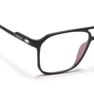 Voyage Visionary Select Matt Black Square Eyeglasses for Men & Women (2036SLMG6456-C6)