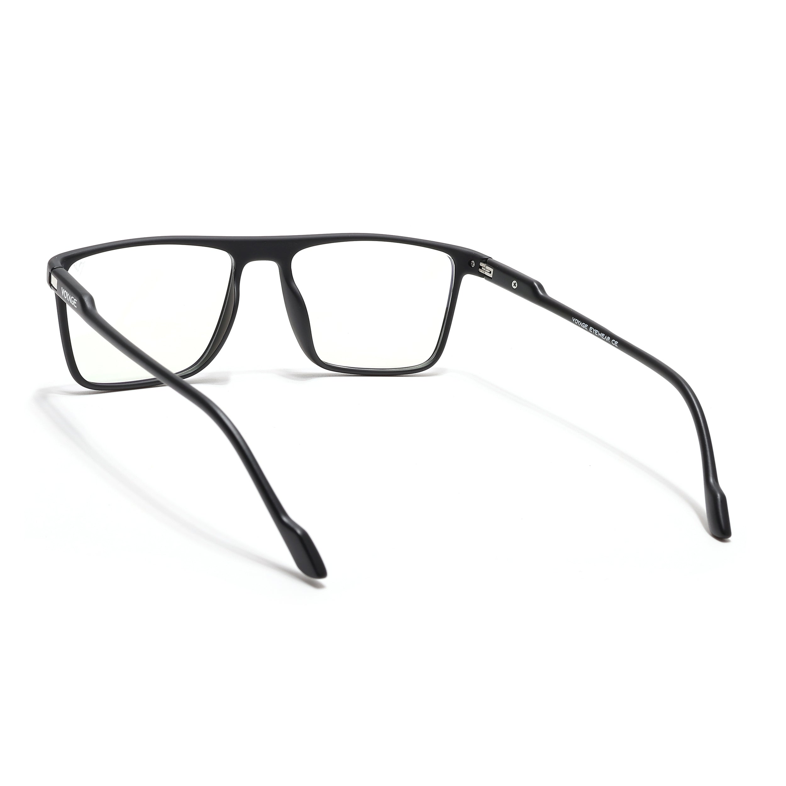 Voyage Visionary Select Matt Black Rectangle Eyeglasses for Men & Women (2038SLMG6457-C1)