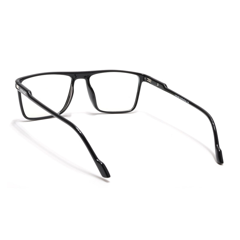 Voyage Visionary Select Shine Black Rectangle Eyeglasses for Men & Women (2038SLMG6458-C2)