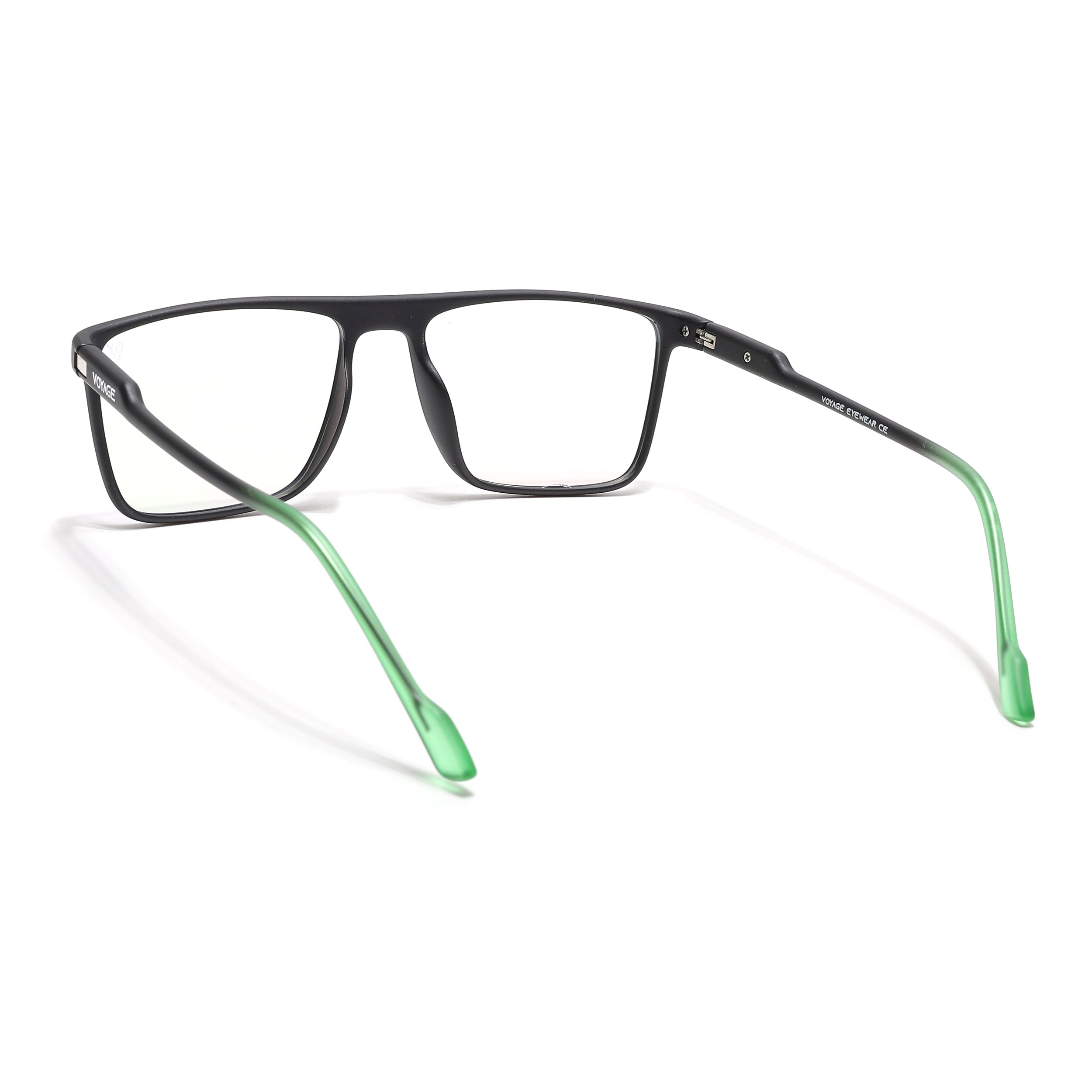 Voyage Visionary Select Matt Black Rectangle Eyeglasses for Men & Women (2038SLMG6460-C4)