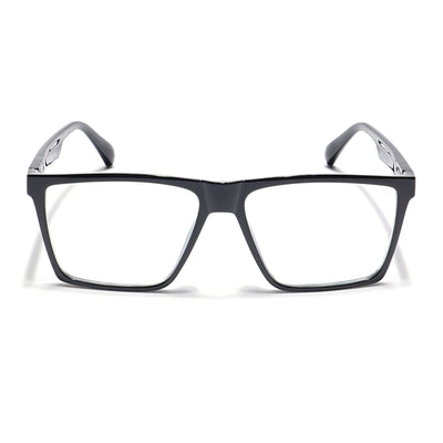 Voyage Visionary Select Shine Black Square Eyeglasses for Men & Women (2040SLMG6360-C2)