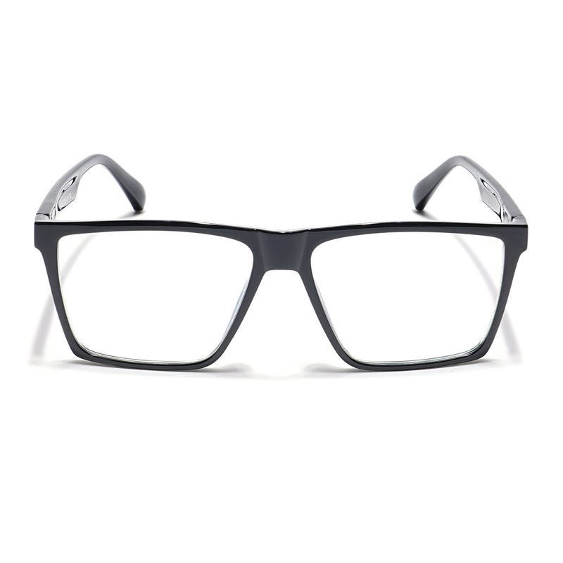 Voyage Visionary Select Shine Black Square Eyeglasses for Men & Women (2040SLMG6360-C2)