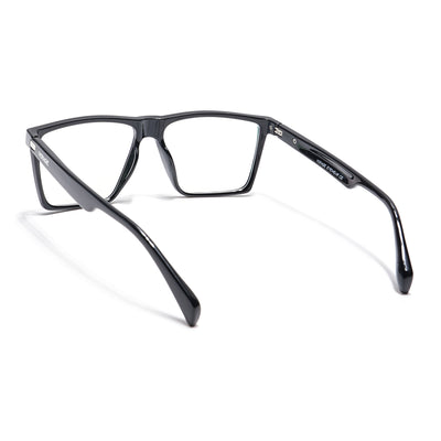 Voyage Visionary Select Shine Black Square Eyeglasses for Men & Women (2040SLMG6360-C2)