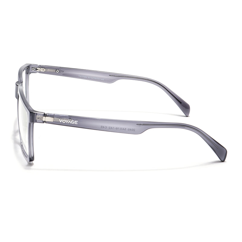 Voyage Visionary Select Grey Square Eyeglasses for Men & Women (2040SLMG6361-C3)