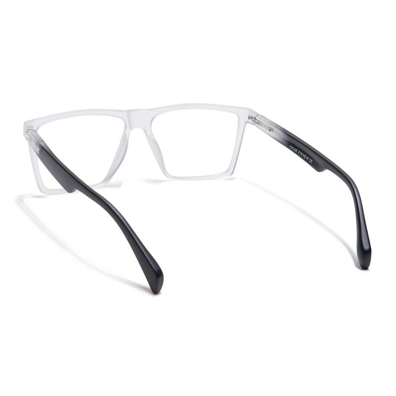 Voyage Visionary Select Transparent Square Eyeglasses for Men & Women (2040SLMG6362-C4)