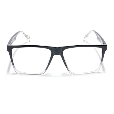 Voyage Visionary Select Black & Transparent Square Eyeglasses for Men & Women (2040SLMG6363-C5)