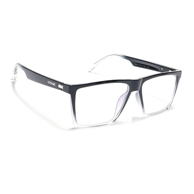 Voyage Visionary Select Black & Transparent Square Eyeglasses for Men & Women (2040SLMG6363-C5)