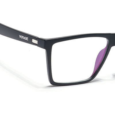 Voyage Visionary Select Matt Black Square Eyeglasses for Men & Women (2040SLMG6364-C6)