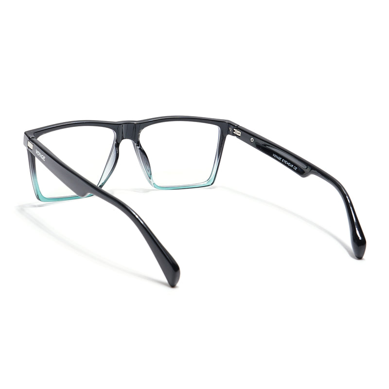 Voyage Visionary Select Black & Light Blue Square Eyeglasses for Men & Women (2040SLMG6365-C7)