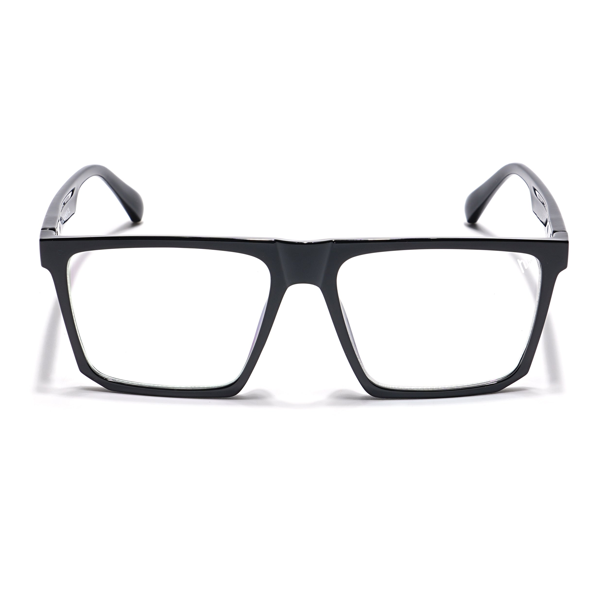 Voyage Visionary Select Shine Black Square Eyeglasses for Men & Women (2041SLMG6367-C2)