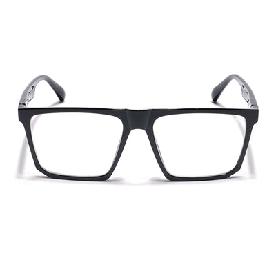 Voyage Visionary Select Shine Black Square Eyeglasses for Men & Women (2041SLMG6367-C2)