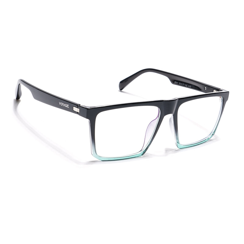 Voyage Visionary Select Black & Green Square Eyeglasses for Men & Women (2041SLMG6368-C3)