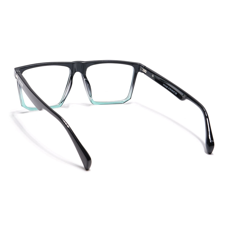 Voyage Visionary Select Black & Green Square Eyeglasses for Men & Women (2041SLMG6368-C3)