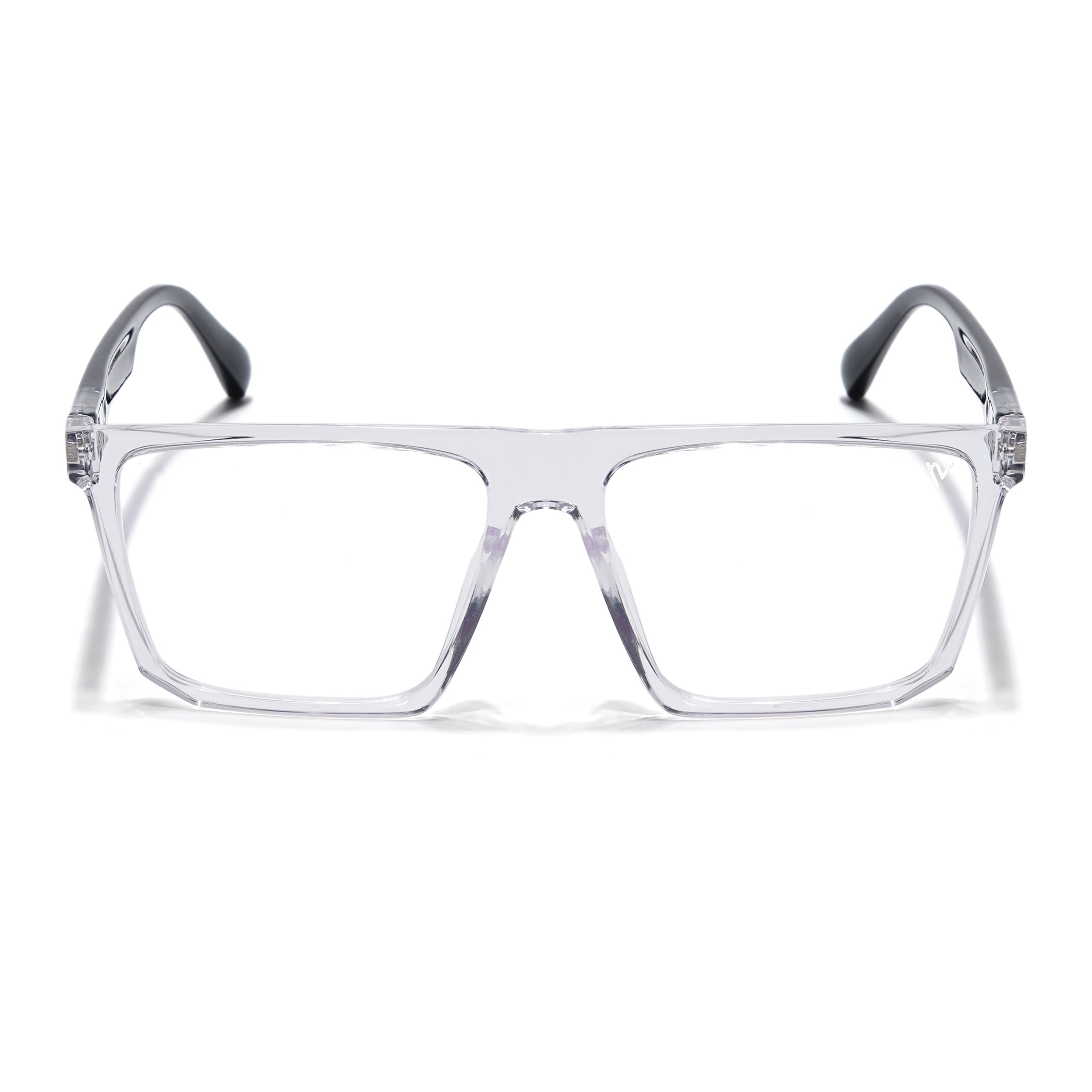 Voyage Visionary Select Trasnsparent Square Eyeglasses for Men & Women (2041SLMG6369-C4)