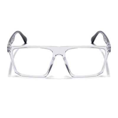 Voyage Visionary Select Trasnsparent Square Eyeglasses for Men & Women (2041SLMG6369-C4)