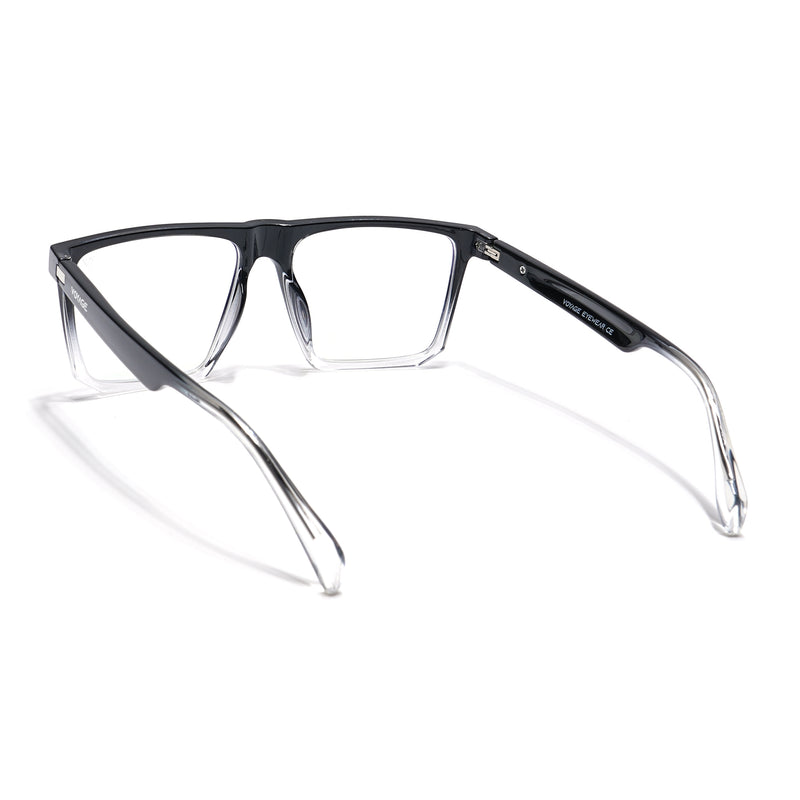 Voyage Visionary Select Black & Transparent Square Eyeglasses for Men & Women (2041SLMG6370-C5)